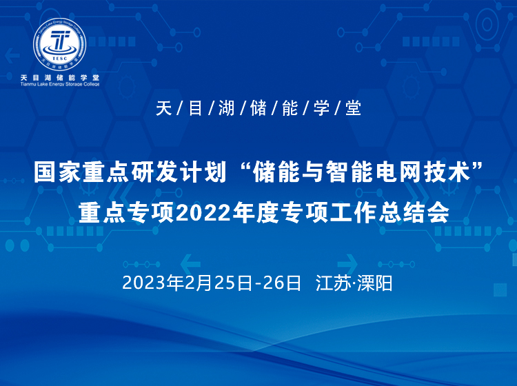 国家重点研发计划“储能与智能电网技术”重点专项2022年度项目工作总结会
